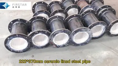 Rivestimento in ceramica di allumina resistente all'abrasione per gomiti di tubi dalla Cina